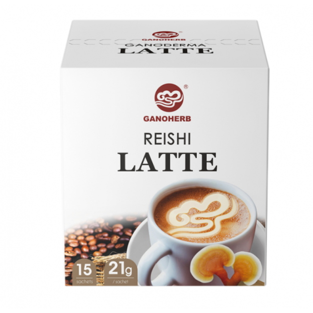 Lingzhi Latte - 4 in 1 Instant Coffee with Organic Ganoderma Lucidum/Lingzhi Extract 21g x 15 Sachets