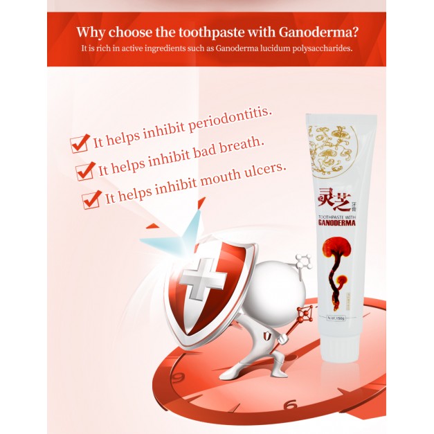Toothpaste with Ganoderma (Lingzhi)