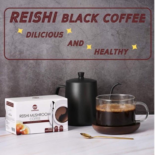 Lingzhi Coffee 2 In 1 Instant Black Coffee 2.5g x 25 Sachets